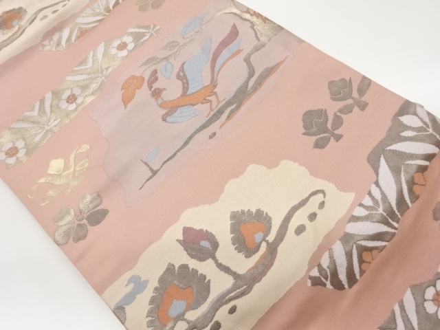 JAPANESE NAGOYA OBI / WOVEN PHOENIX